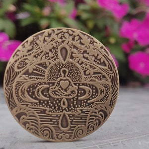 Pocket Fidget Coin, Adult Fidget Desk Toy, Stress Relief Stim Toy, Anti Anxiety Worry Coin, ADHD Focus Tool