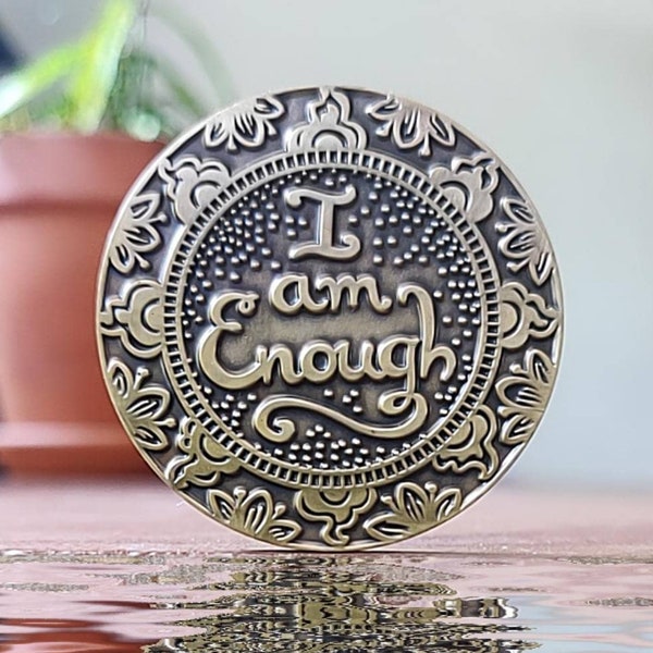 I AM ENOUGH - Self Care Zen Meditation Gift, New Age Mindfulness Gift, Womens Spiritual Yoga Gift