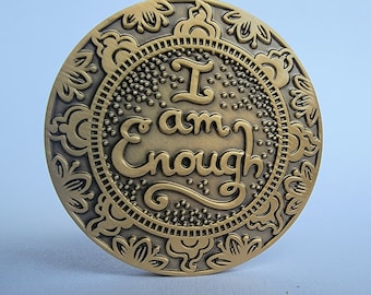 Sobriety Medallion Gift, AA Recovery Chip, 1 Year Sober Coin