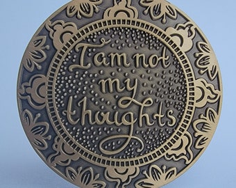 I am NOT MY THOUGHTS - Self Care Zen Meditation Gift, New Age Mindfulness Gift, Womens Spiritual Yoga Gift, Anti Stress Anxiety Relief