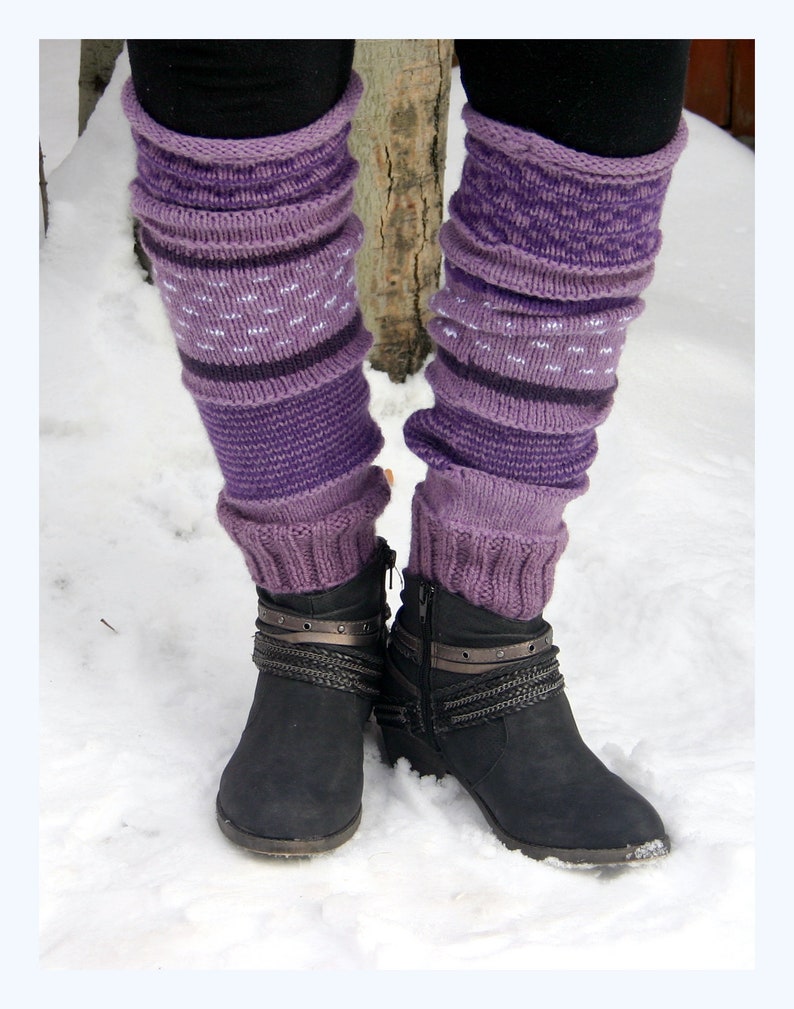 Hand Knitted Leg Warmers Made in U.S.A.