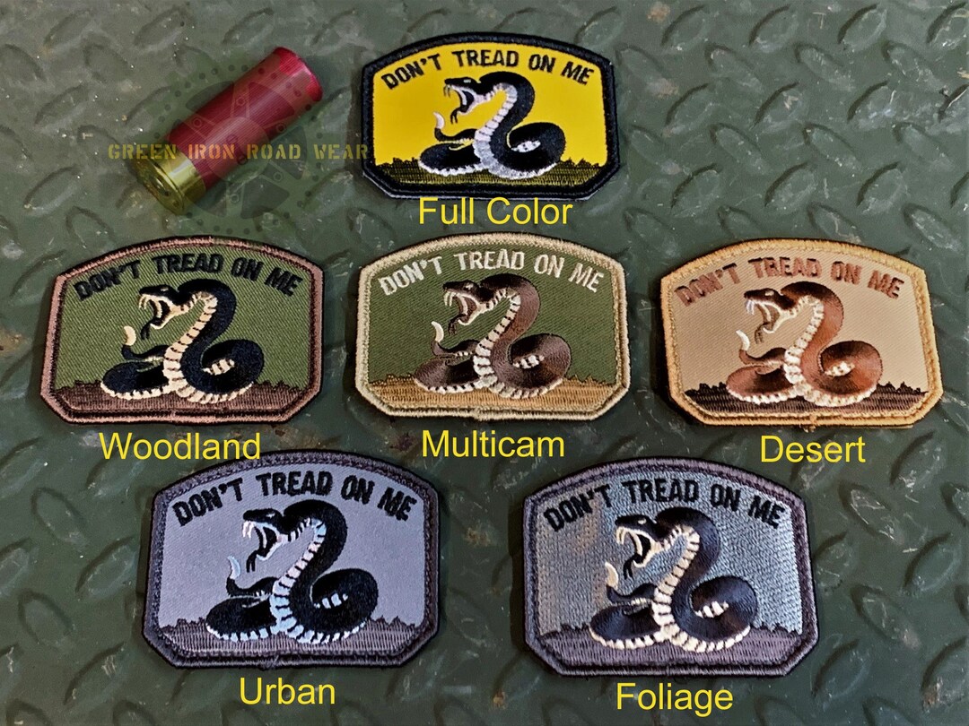Don't Tread on Me Embroidered Morale Patch With Hook Fastener on Back ...