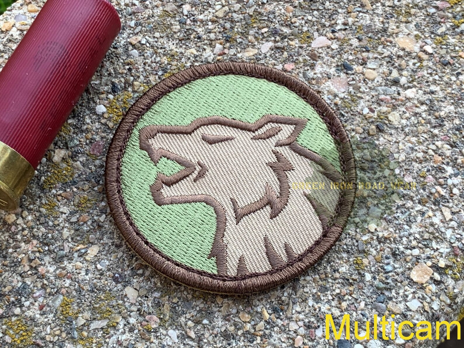 Wolf Head Embroidered Morale Patch With Hook Fastener Etsy