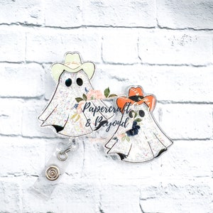 Cowboy Geist NON-Shaker-Abzeichen-Roller, Kürbis-Ausweisrolle, Herbst Leopard-Ausweisrolle, Halloween-Abzeichen-Roller, Herbst Krankenschwester-Abzeichen-Roller