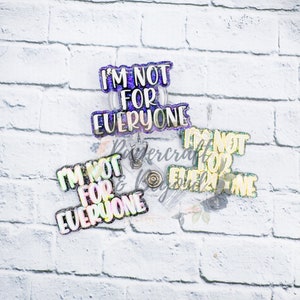I&#39;m Not for Everyone badge reel, funny nurse badge reel, er nurse badge reel, emergency nurse id tag