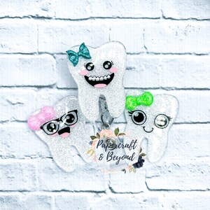 Tooth Dental Badge Reel, Dental Assistant Badge Reel, Dental Hygenist badge reel, Dentist Badge Reel, Medical Badge Reel