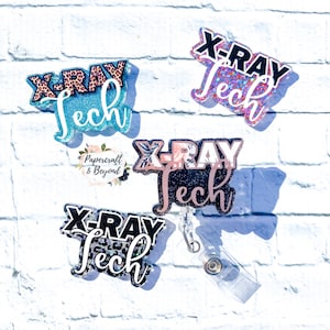 xray tech badge reel, radiology badge reel, x-ray badge reel, nurse badge reel