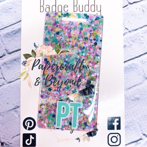 Candy Rush badge buddy, Badge Buddy, RN Badge Buddy, badge buddy and badge reel matching set, nurse badge buddy