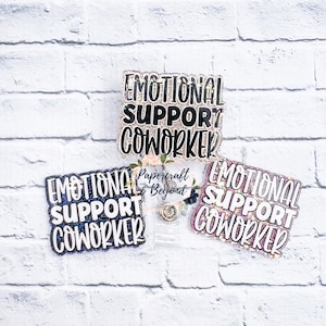 Porta badge per colleghi di supporto emotivo - Etichetta identificativa fatta a mano