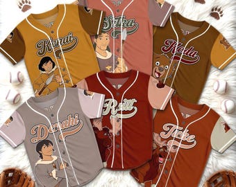 Personalized Brother Bear Team Baseball Jersey, Custom Name Number Family Matching, Kenai Koda Sitka Denahi Rutt Tuke Shirt