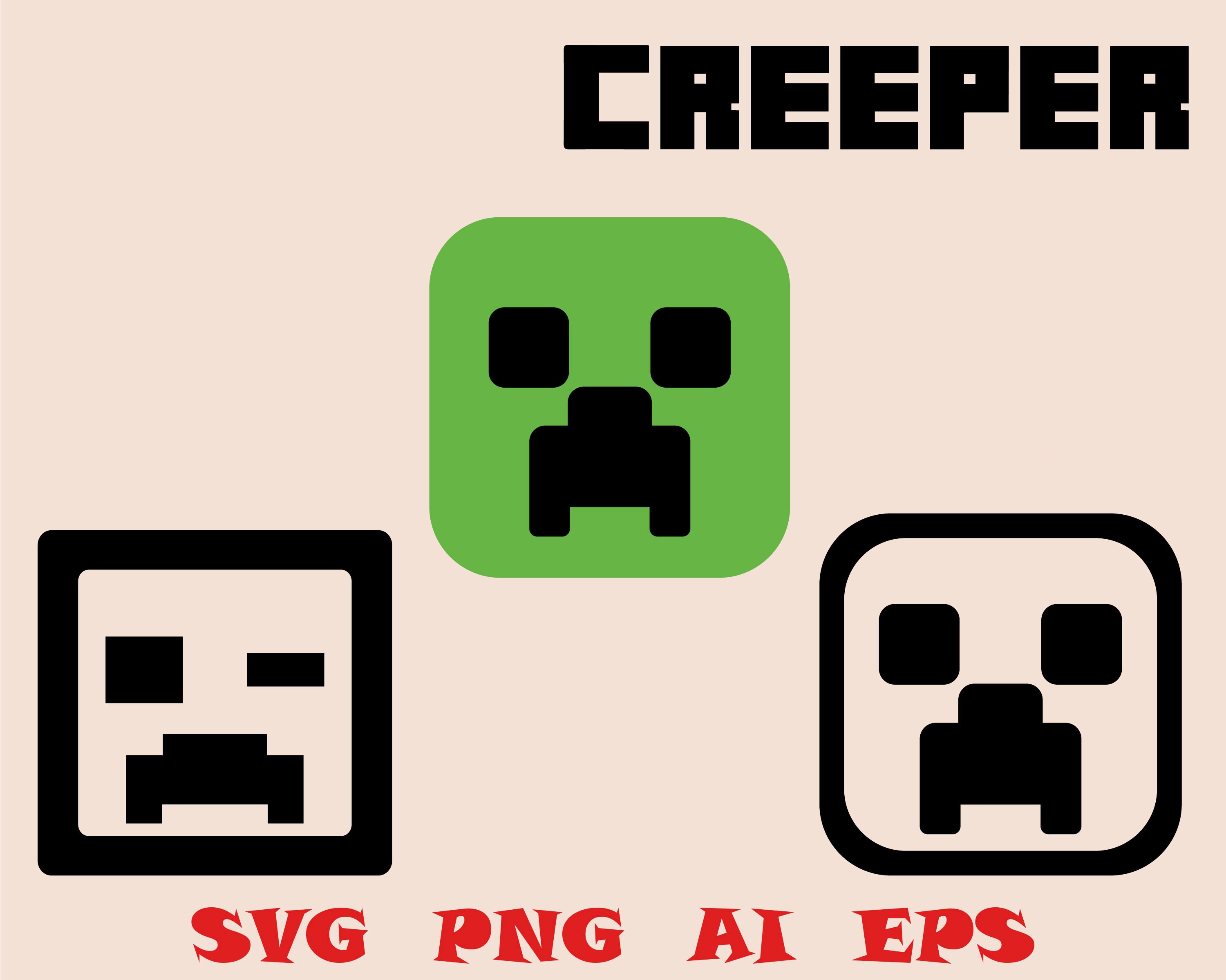 Download Minecraft Creeper Head Template