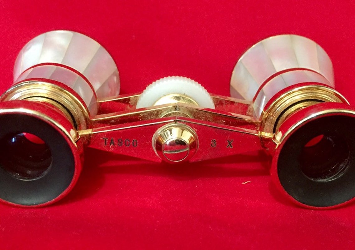 Vintage Tasco Japan 3x Opera Glasses With Mother of Pearl Etsy