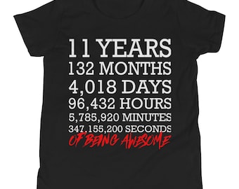11th Birthday Shirt, 11 Year Old Birthday Shirt, Birthday Boy Birthday Girl Shirt