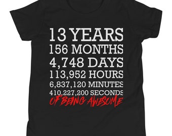 13th Birthday Shirt, 13 Year Old Birthday Shirt, Birthday Boy Birthday Girl Shirt