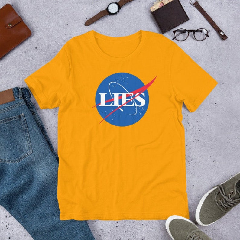 flat earth nasa shirt