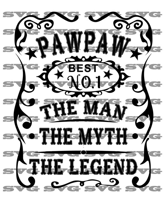 Mens Pawpaw Man Myth Legend Shirt For Dad Father Grandpa Mens Pawpaw Man Myth Legend Shirt For Dad Father Grandpa