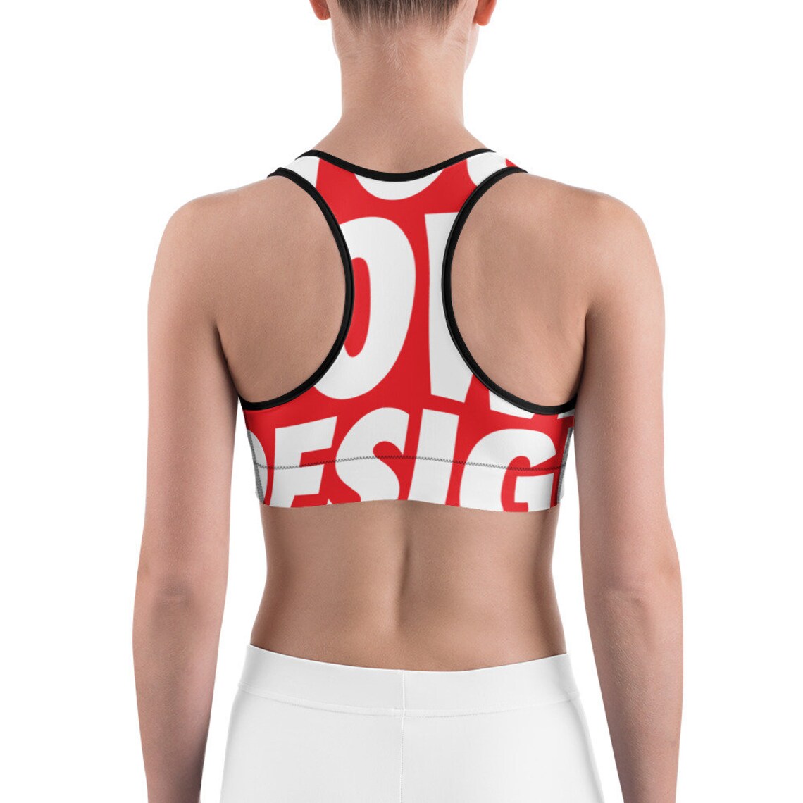 Create all over sports bra custom sports bra make your own etsy