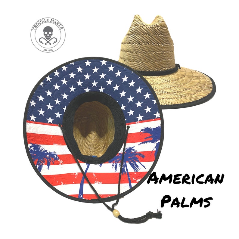 Custom Straw Hat With Leather Patch Logo. Personalized Etsy
