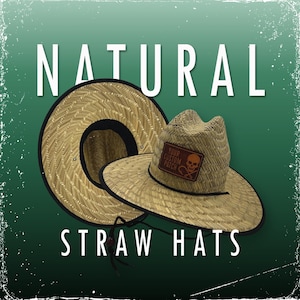 Personalized Lifeguard Hat | Natural Straw Hat | Monogram patch | Gifts for Him | Gifts for Her | Custom Gift | Party Hat | Promotional Hat