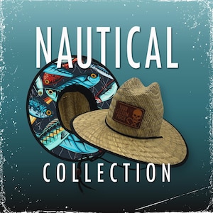 Personalized Lifeguard Hat | Nautical Customs | Straw Hat | Monogram patch | Gift for Him | Gift for Her | Boating Hat | Logo Hat | Gifts |