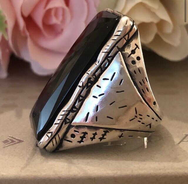 Vintage Silpada Sterling Silver and Black Onyx Black Tie