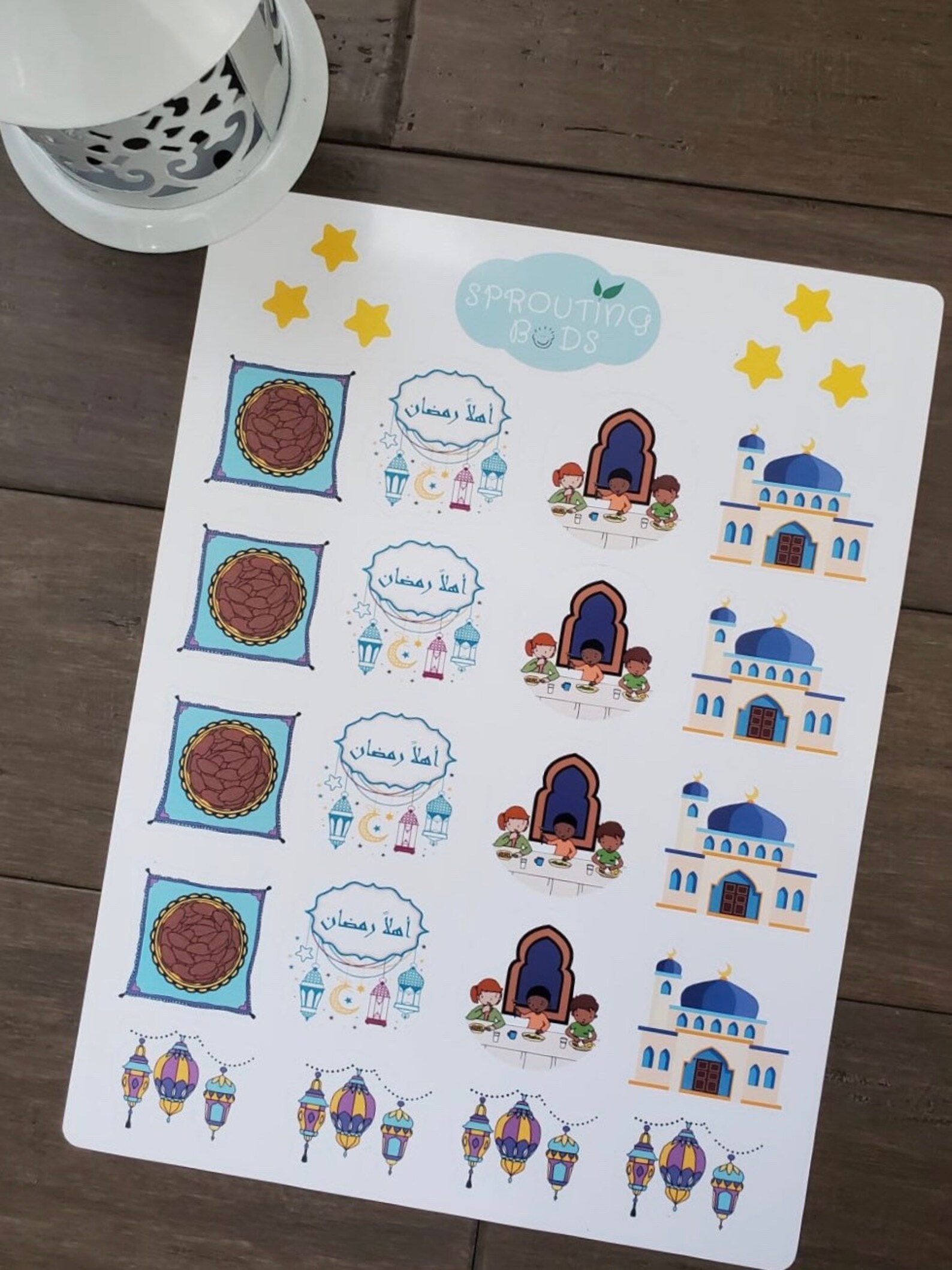 Ahlan Ramadan Sticker Sheet Ramadan Stickers Mini Sticker Etsy