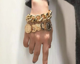 big gold bracelets for sale