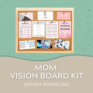 Mom Vision Board Kit Printables