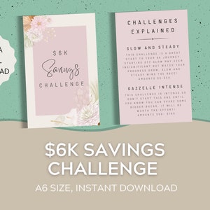 6K Savings Challenge Digital Download Savings Challenge