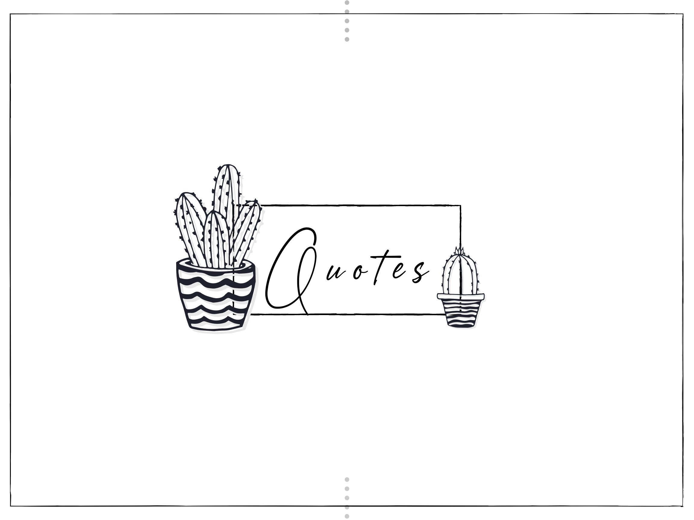 2020 bullet journal insert favorite quotes page printable etsy