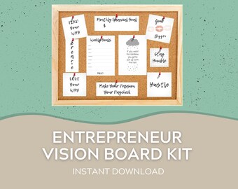 Entrepreneur Vision Board Kit Printables