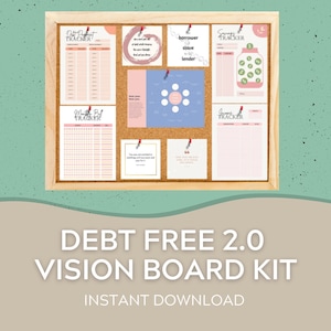 Debt Free Vision Board Kit Printables 2.0