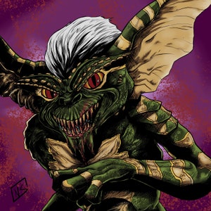 Stripe Illustration Art Print (Gremlins)