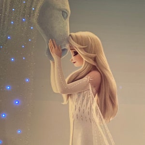 Disney's Elsa and Nokk from Frozen 2 with LED String Lights image 3