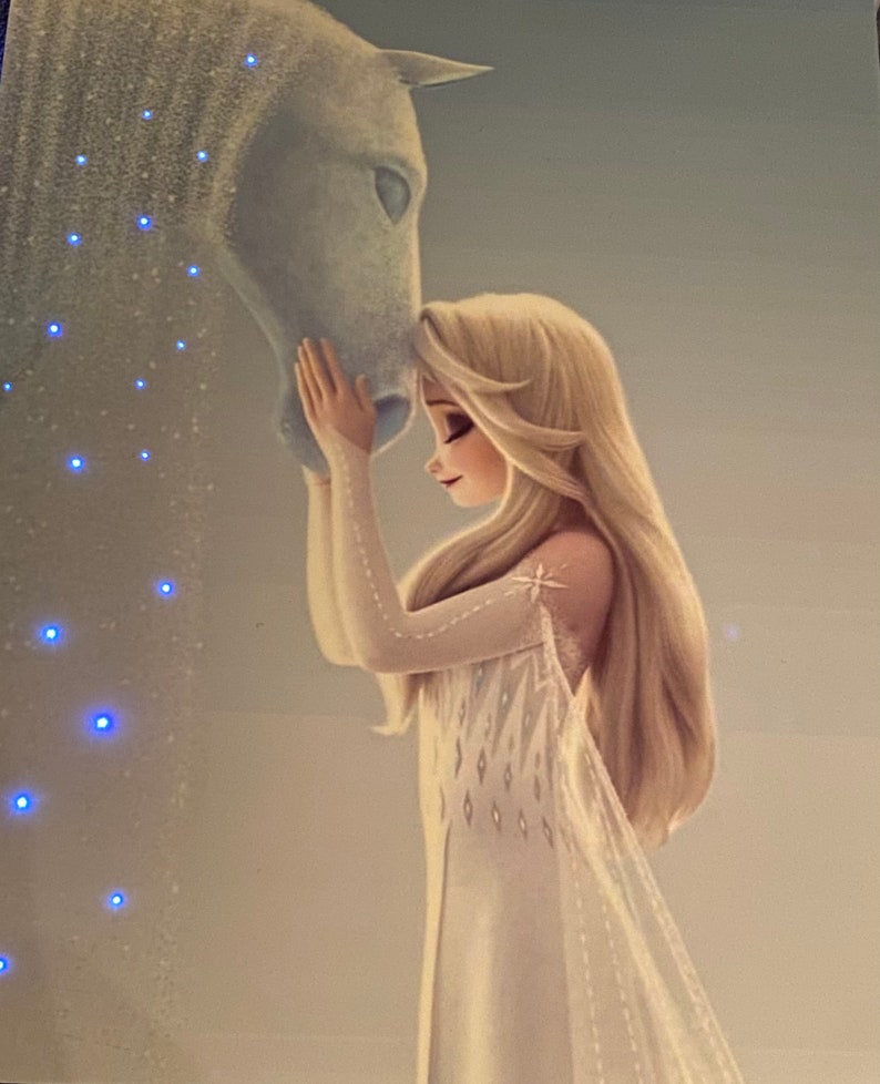 Disney's Elsa and Nokk from Frozen 2 with LED String Lights image 3