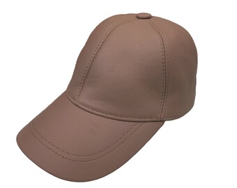 The Dark Brown leather Cap