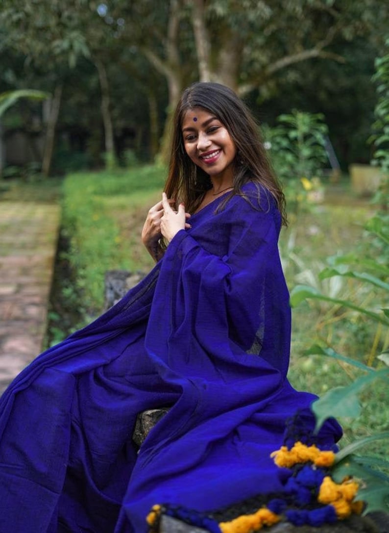 2Ply Matka Saree; Tassels in Pallu; Falls and Edging Free; DHL Shipping in 4 to 5 days