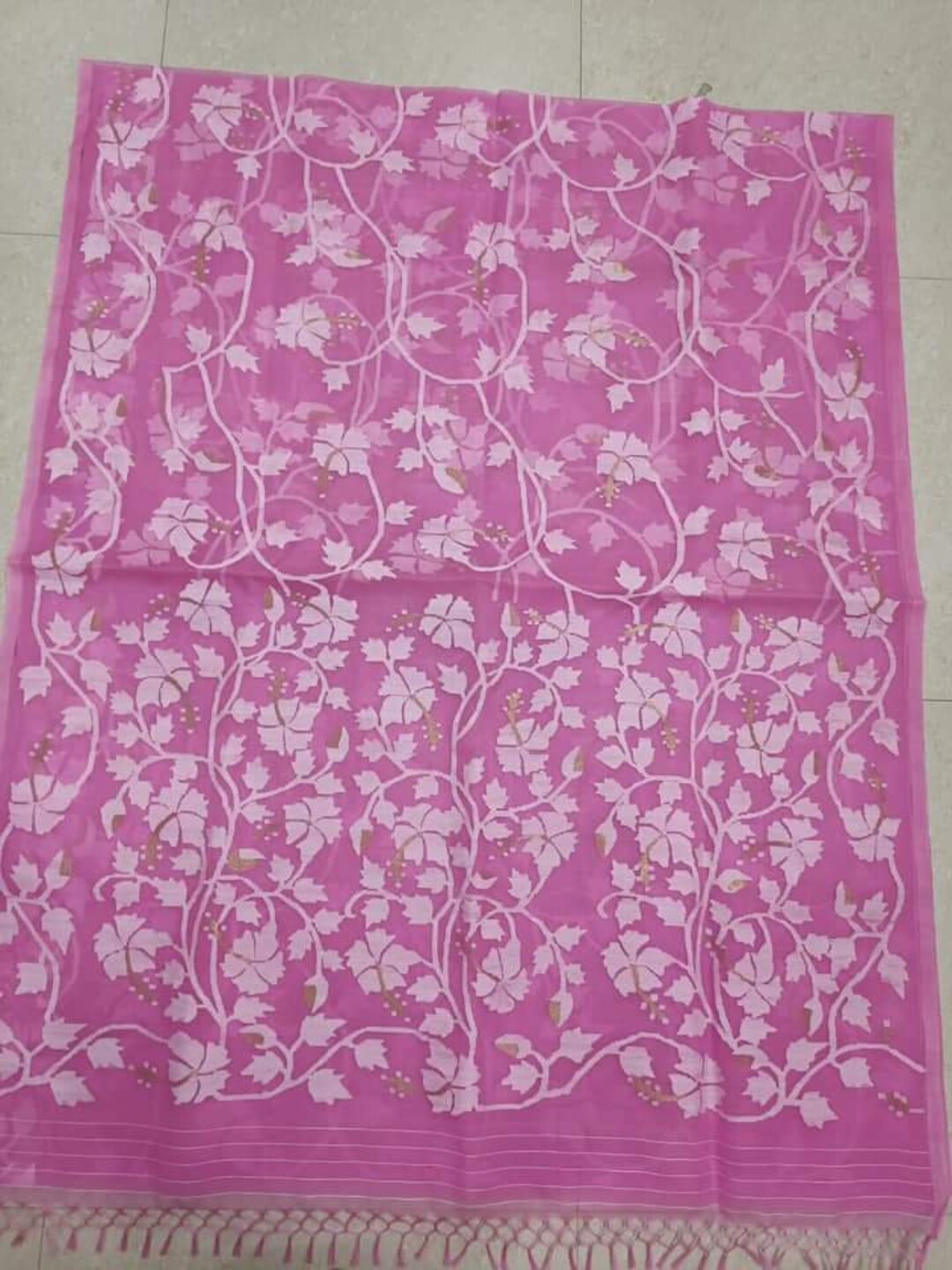 Traditional Silk Muslin Jamdani Saree/muslin Tantuj/reshom Jamdani With ...