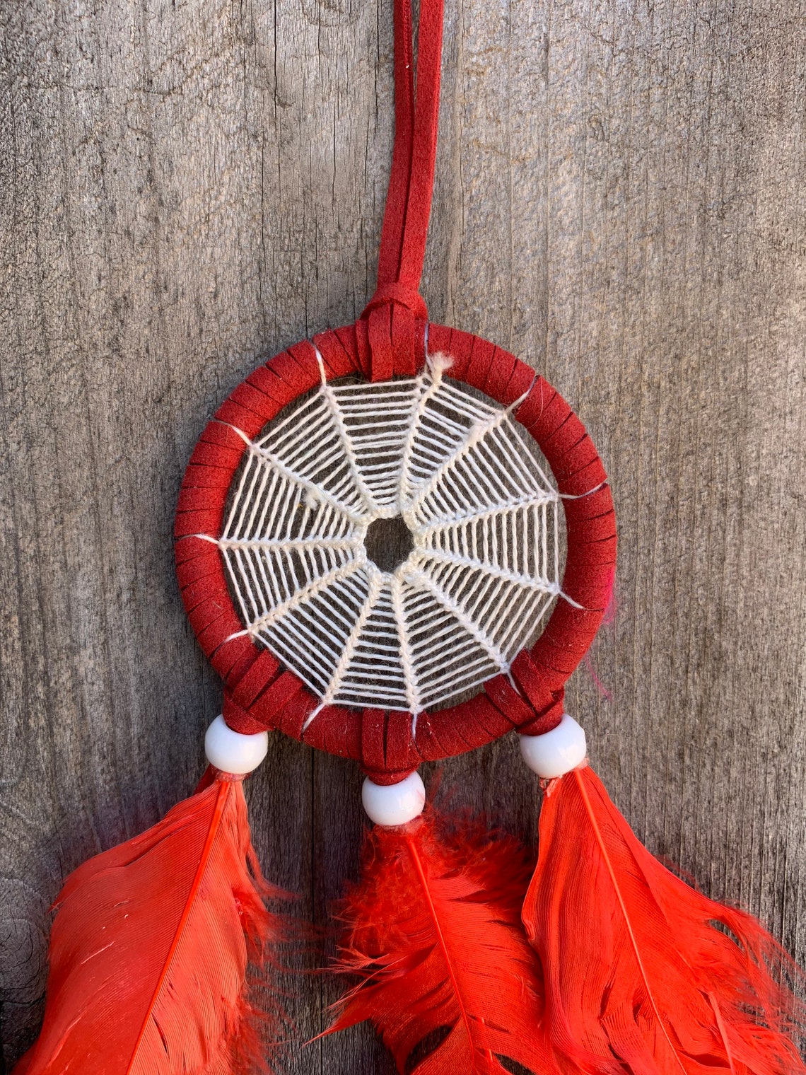 Red Spider Web Dream Catcher | Etsy