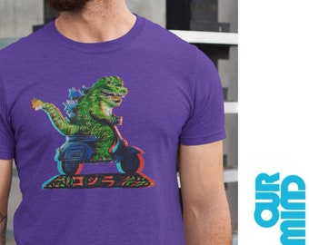 Godzilla Japan T-Shirt: Retro Pop Art Manga Design