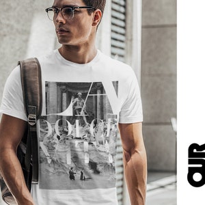 LA DOLCE VITA T Shirt - Unisex Man Woman Retro Italian Movie Vintage Photography Black White B&W Rome Hipster Film Cinematography Cinem