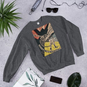 RUSSIAN VINTAGE POSTER Sweatshirt - Unisex Design 1920s Vladimir Georgii Stenberg Retro Vintage Propaganda Minimal Hoodie Artwork Futurism