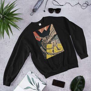 RUSSIAN VINTAGE POSTER Sweatshirt - Unisex Design 1920s Vladimir Georgii Stenberg Retro Vintage Propaganda Minimal Hoodie Artwork Futurism