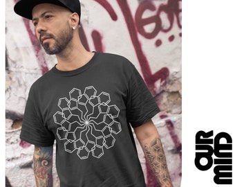 Oficjalna koszulka MIND & MATTER PODCAST 03 „Dmt Molecule Mandala” – Unisex Mężczyźni Kobiety (autorstwa Nicka Jikomesa)