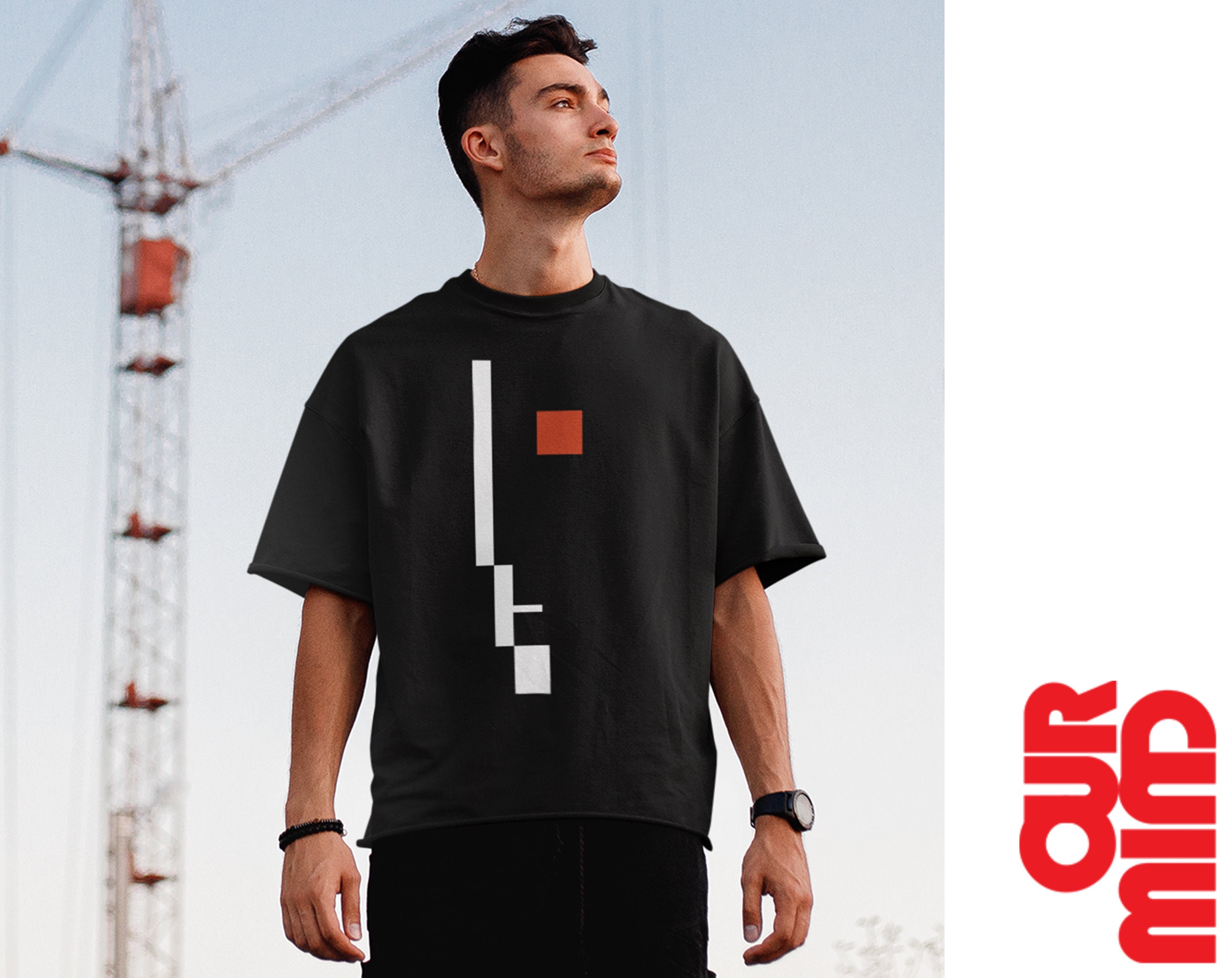FACE BAUHAUS T Shirt Design, Architectural, Simple