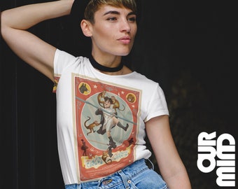 CHARLIE CHAPLIN FILM The Circus released in 1928 Poster Art - Unisex - T-Shirt High Quality Print Comedy Romance Classic
