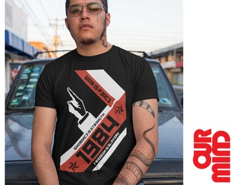 1984 George Orwell T-Shirt: Dystopischer Buchroman Tee