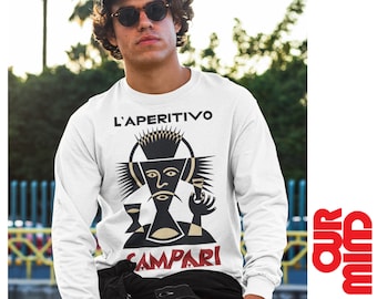 Moletom Campari Aperitivo: estilo Art Déco italiano