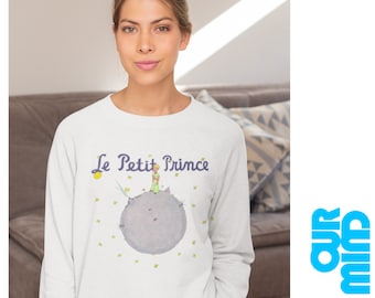 Le Petit Prince Sweatshirt: Unisex Nostalgische Buch Illustration