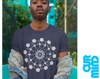 Oficjalna koszulka MIND & MATTER PODCAST 04 „Lsd Molecule Mandala” – Unisex Mężczyźni Kobiety (autorstwa Nicka Jikomesa)